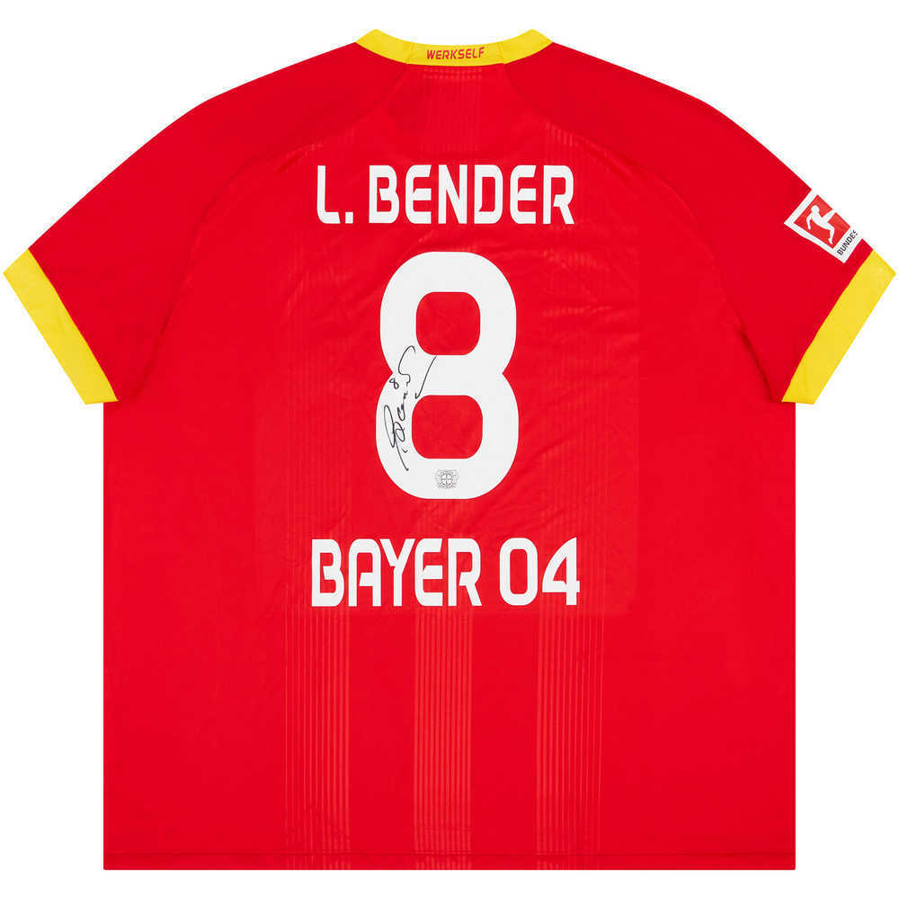 2020-21 Bayer Leverkusen Signed Away Shirt L.Bender #8 *w/Tags* 5XL