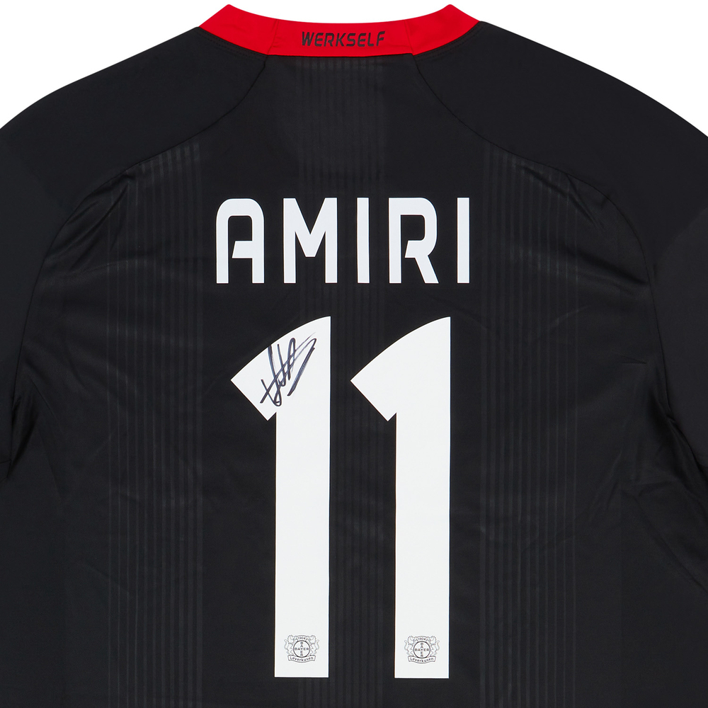 2020-21 Bayer Leverkusen Signed Home Shirt Amiri #11 *As New* XL-Bayer Leverkusen Names & Numbers Printed Shirts  Current Stars