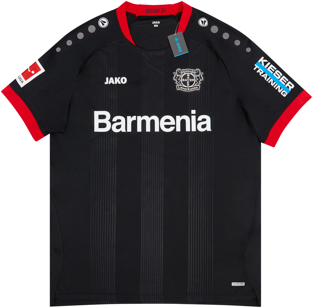 2020-21 Bayer Leverkusen Signed Home Shirt Alario #13 *w/Tags* XL-Bayer Leverkusen Names & Numbers Printed Shirts 