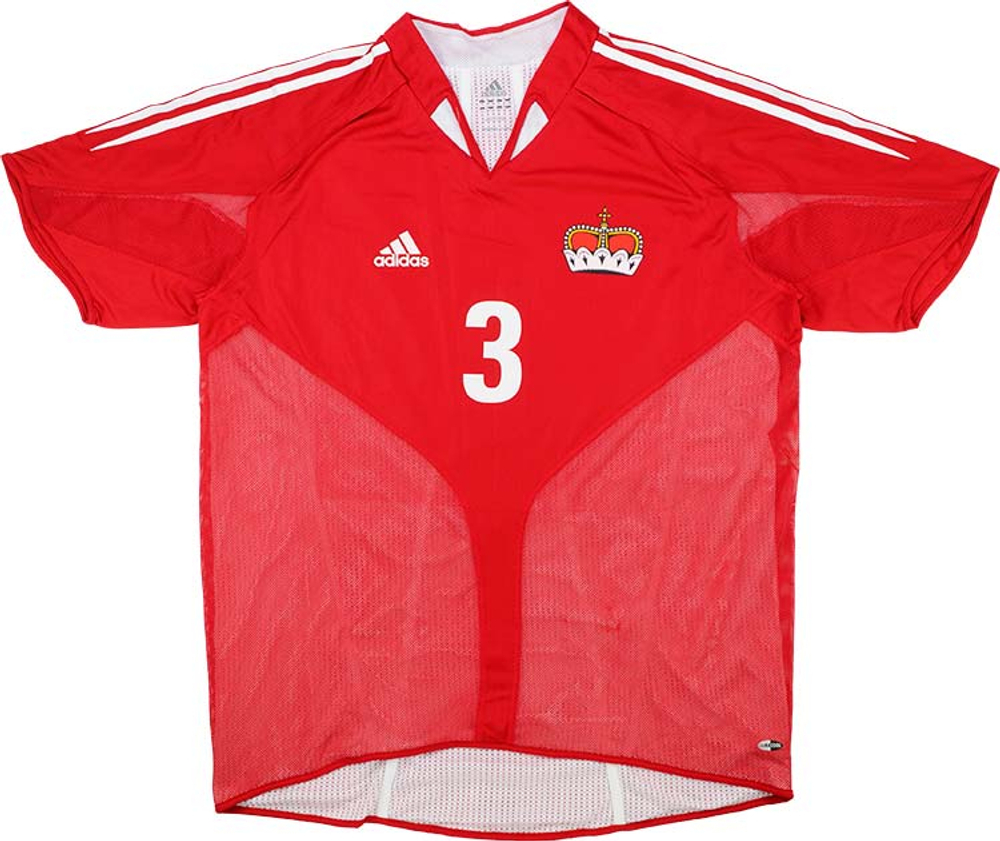 2004-06 Liechtenstein Match Issue Signed Away Shirt #3-Match Worn Shirts International Teams Other European Match Issue