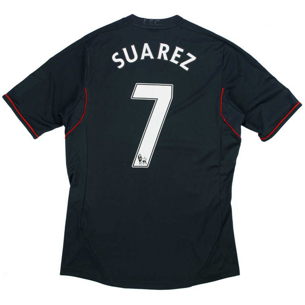 2011-12 Liverpool Away Shirt Suarez #7 (Excellent) L