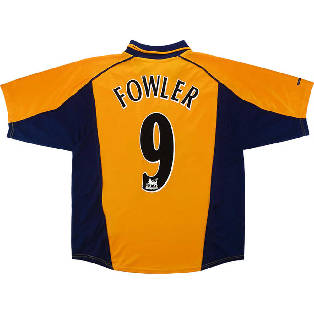 2000-01 Liverpool Away Shirt Fowler #9 (Excellent) L