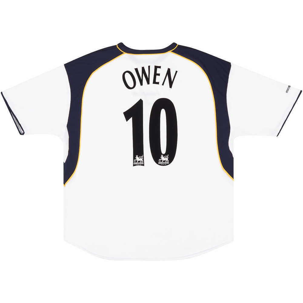 2001-03 Liverpool Away Owen #10 (Excellent) S