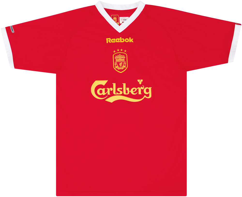 2001-03 Liverpool European Shirt Gerrard #17 (Excellent) XXL