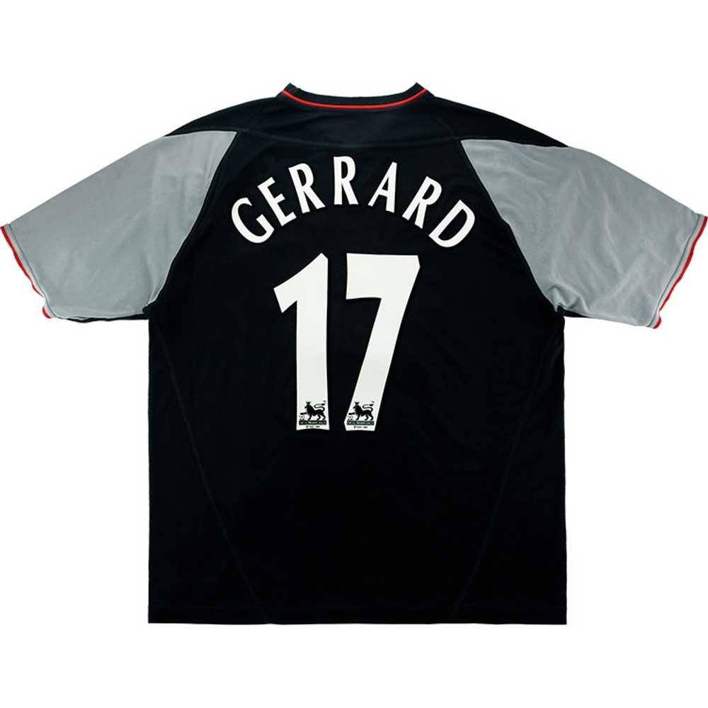 2002-04 Liverpool Away Shirt Gerrard #17 (Excellent) XL