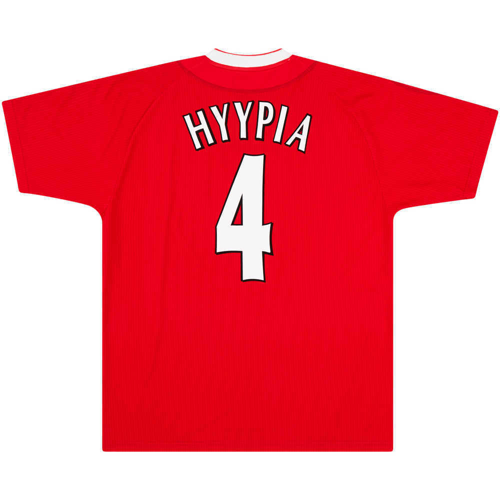 2002-04 Liverpool Home Shirt Hyypia #4 *Mint* L