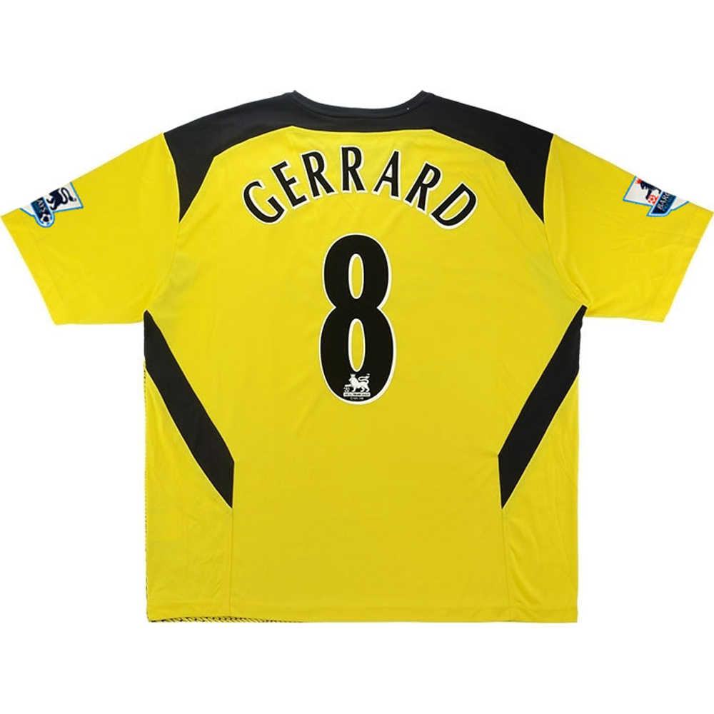 2004-05 Liverpool Away Shirt Gerrard #8 (Excellent) XL
