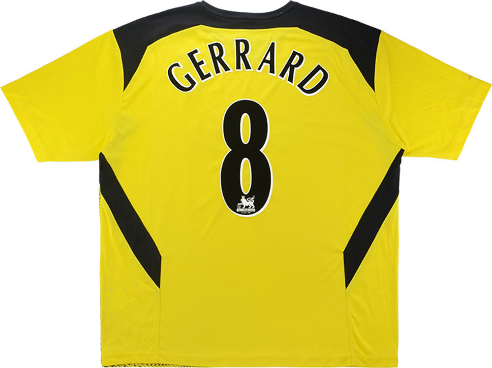 2004-05 Liverpool Away Shirt Gerrard #8 *w/Tags* XL