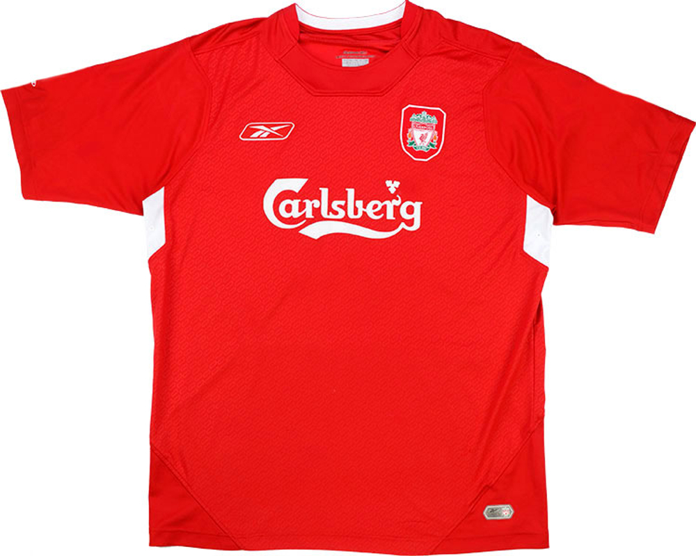 2004-06 Liverpool Home Shirt Gerrard #8 (Very Good) L