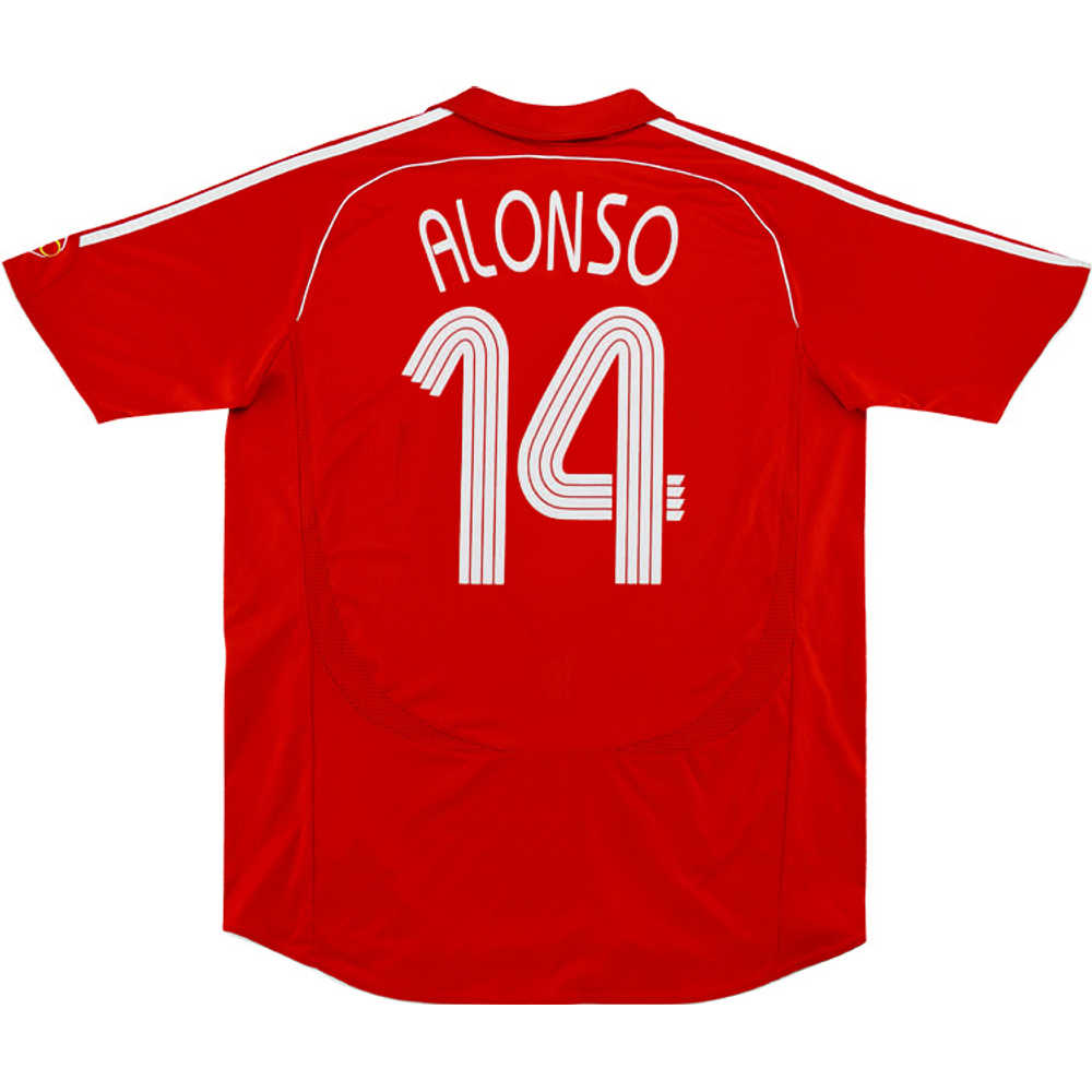 2006-08 Liverpool CL Home Shirt Alonso #14 (Excellent) XL