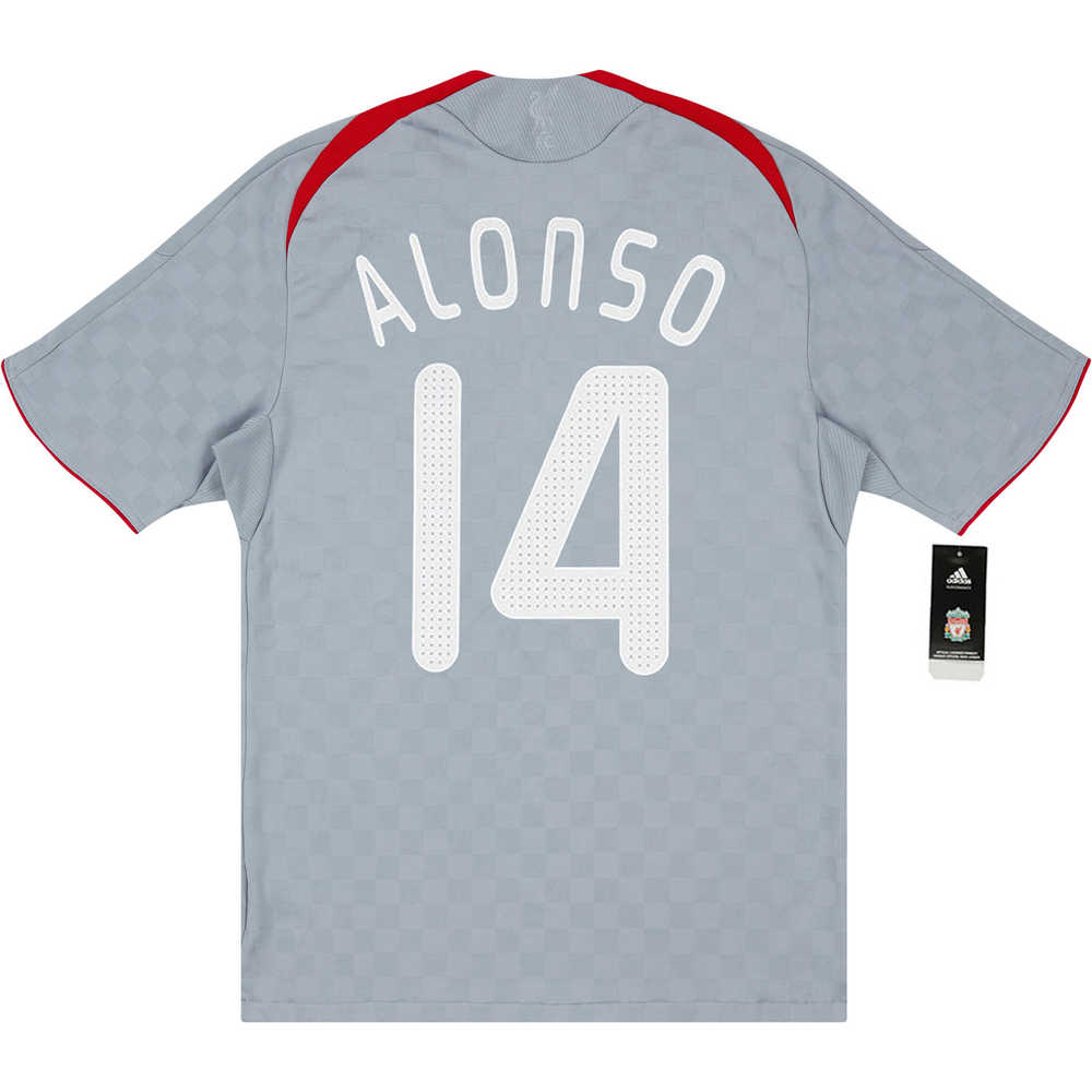 2008-09 Liverpool CL Player Issue Away Shirt Alonso #14 *w/Tags* S