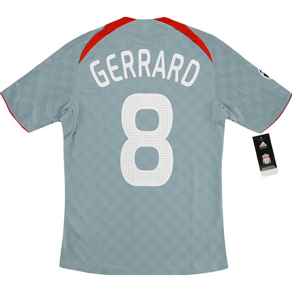 2008-09 Liverpool CL Player Issue Away Shirt Gerrard #8 *w/Tags* S