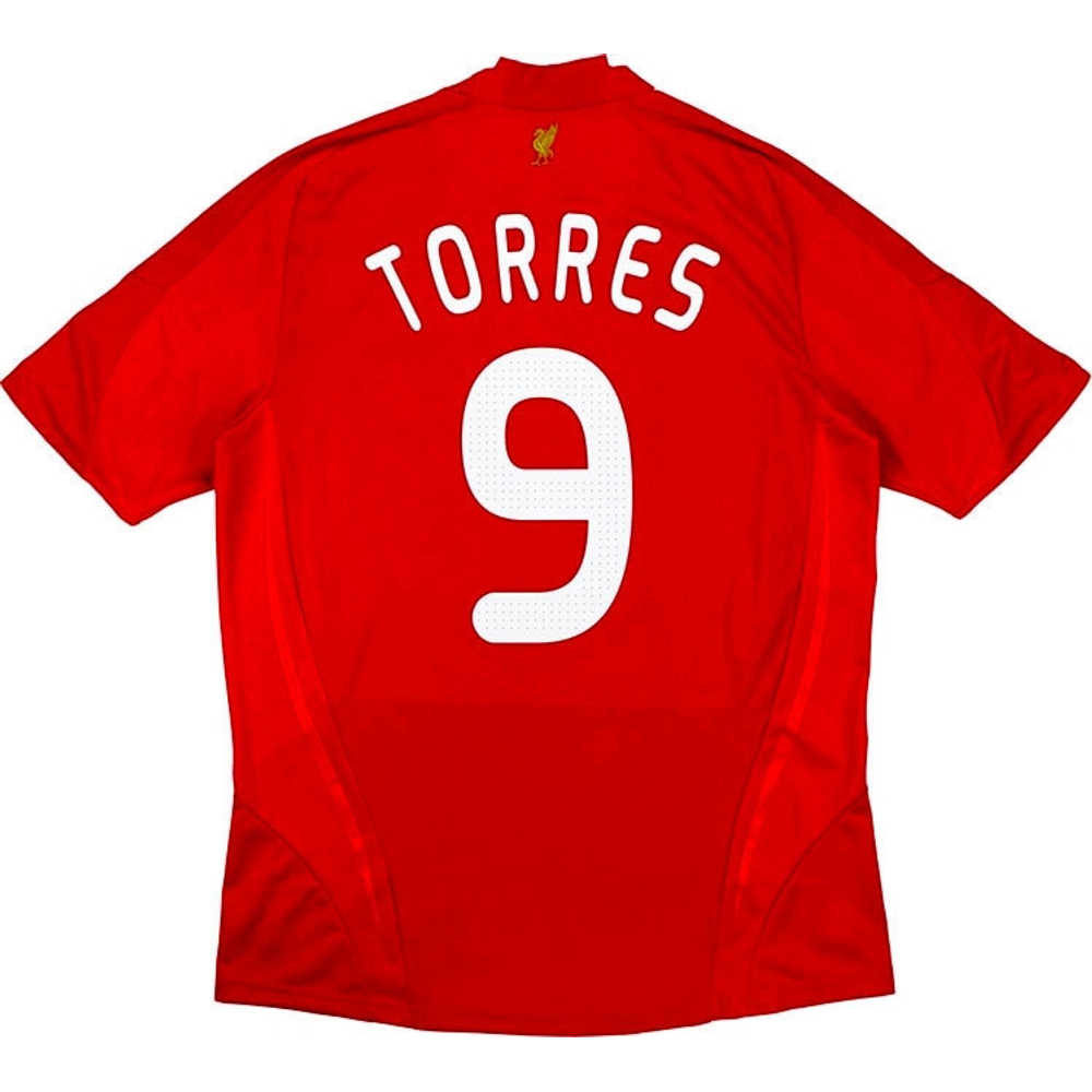 2008-10 Liverpool CL Home Shirt Torres #9 (Very Good) L