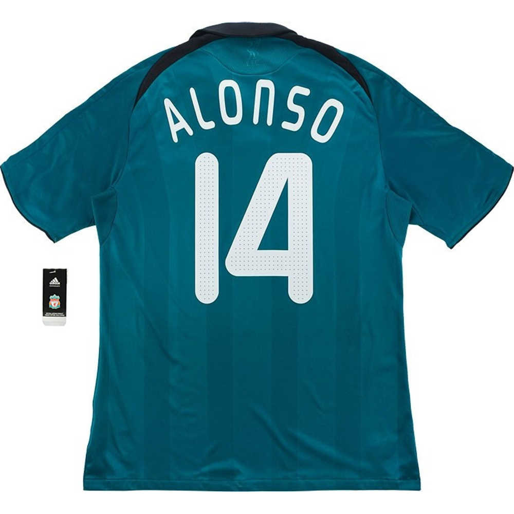 2008-09 Liverpool CL Third Shirt Alonso #14 *w/Tags* L