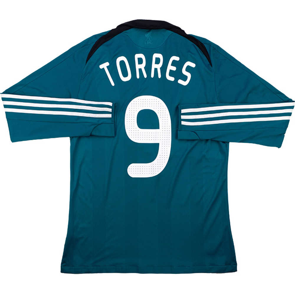 2008-09 Liverpool CL Third L/S Shirt Torres #9 (Very Good) M