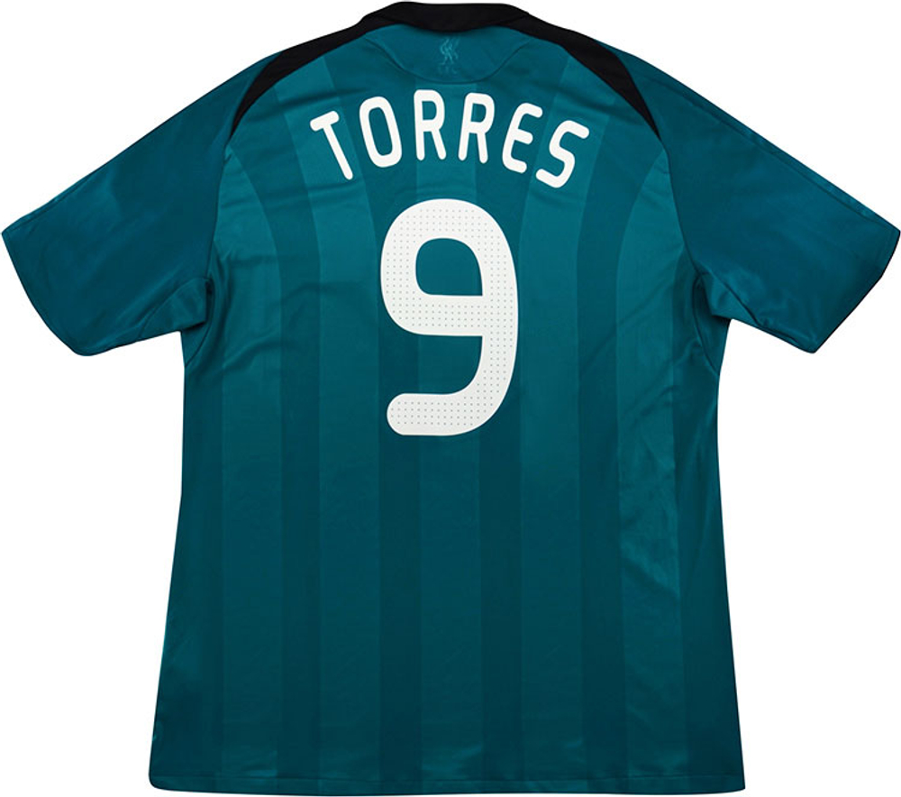 2008-09 Liverpool CL Third Shirt Torres #9 (Very Good) M