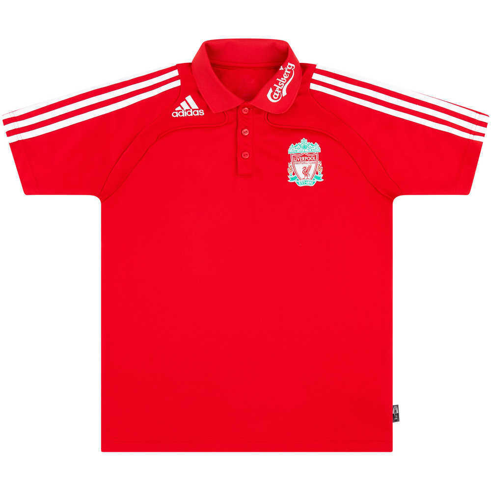 2008-09 Liverpool Adidas Polo T-Shirt (Excellent) M