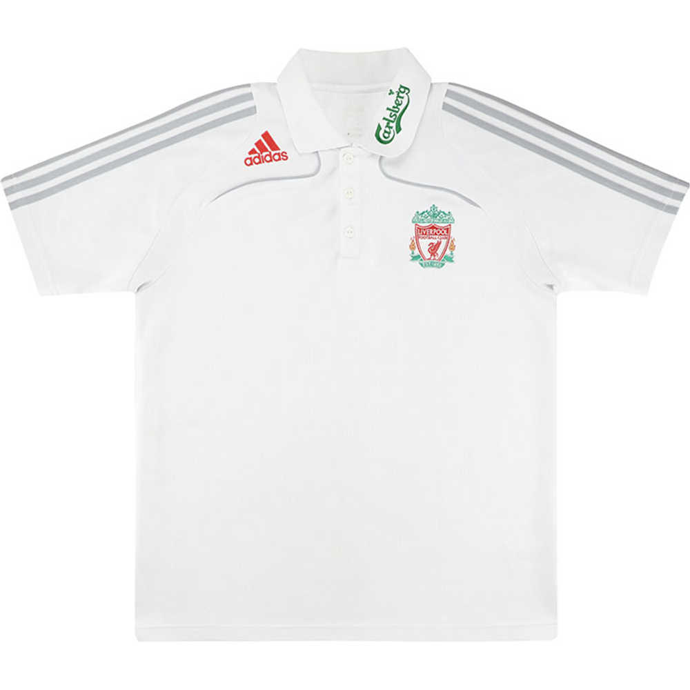 2008-09 Liverpool Adidas Polo T-Shirt (Excellent) L