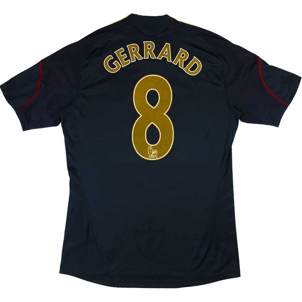 2009-10 Liverpool Away Shirt Gerrard #8 (Excellent) L