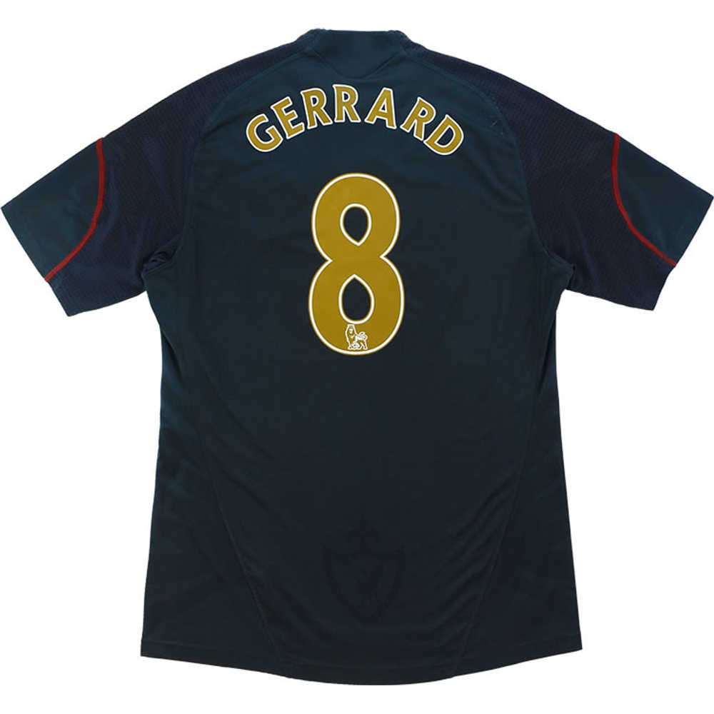 2009-10 Liverpool Away Shirt Gerrard #8 (Excellent) S