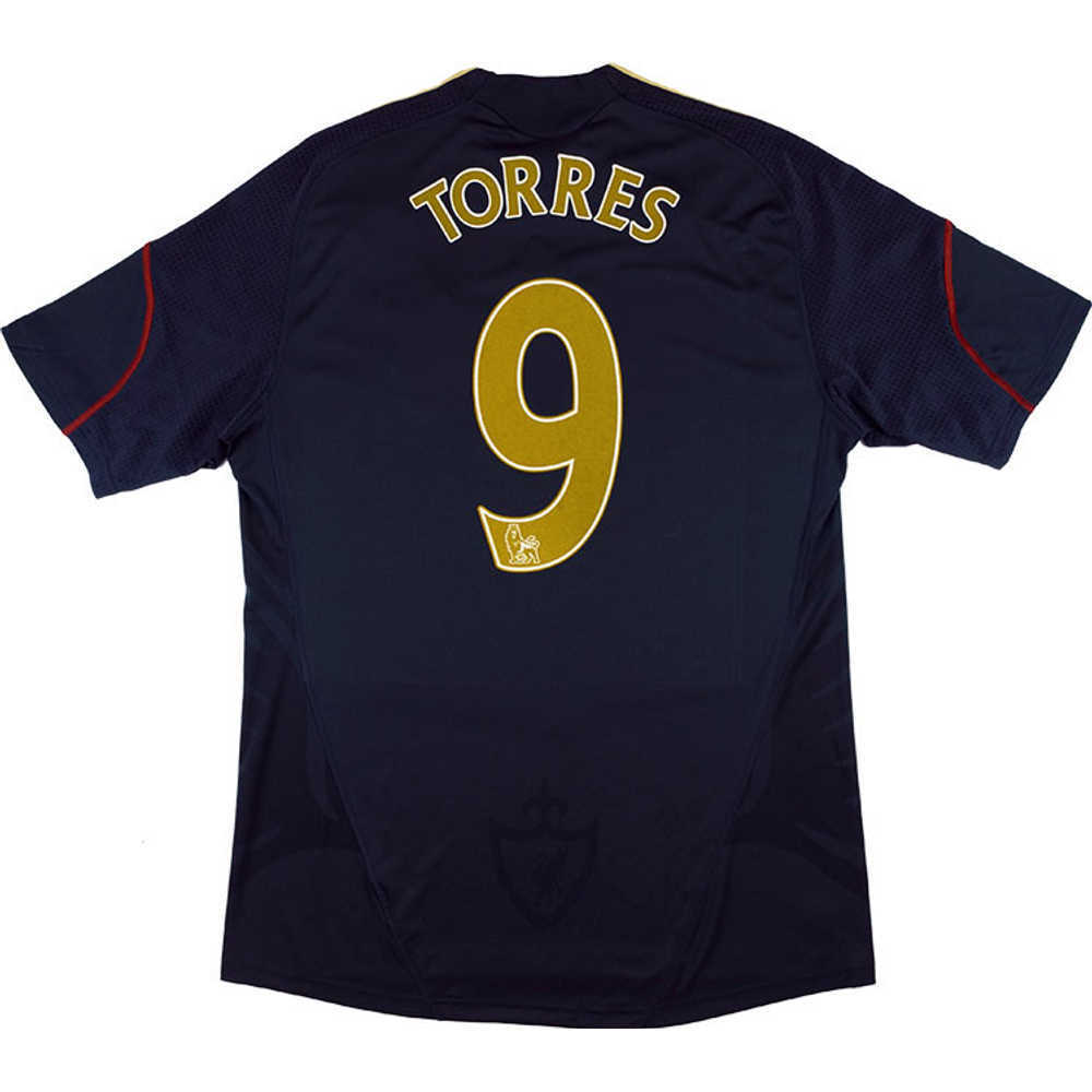 2009-10 Liverpool Away Shirt Torres #9 (Very Good) S