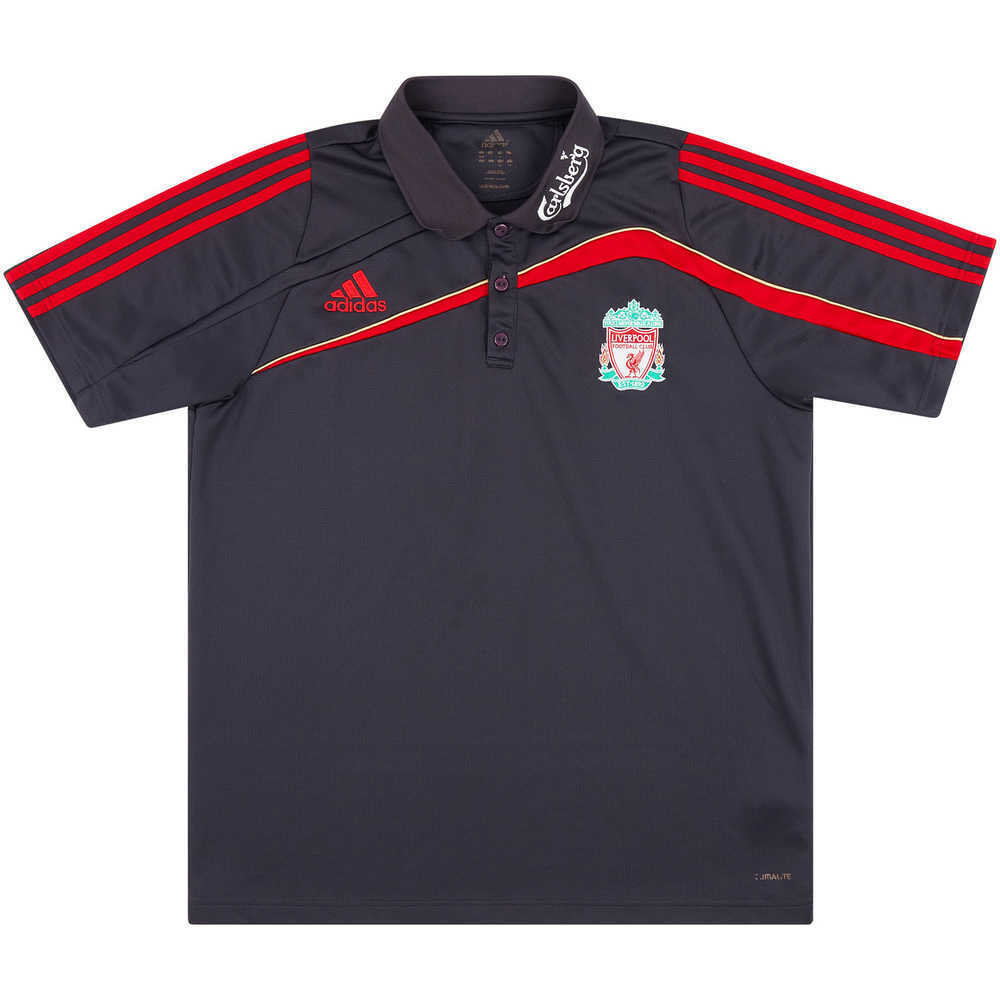 2009-10 Liverpool Adidas Polo T-Shirt (Excellent) L