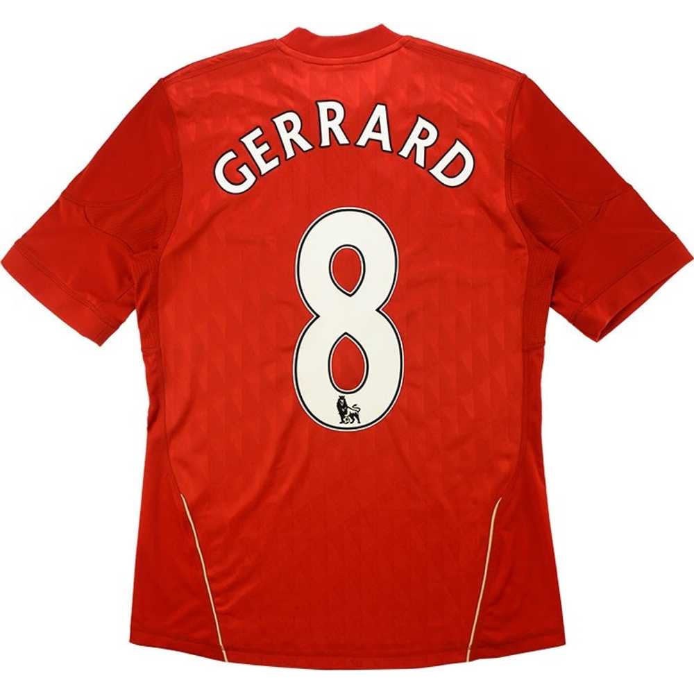 2010-12 Liverpool Home Shirt Gerrard #8 (Very Good) S