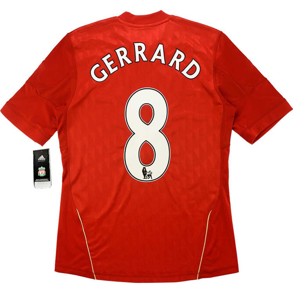 2010-12 Liverpool Home Shirt Gerrard #8 *w/Tags* L