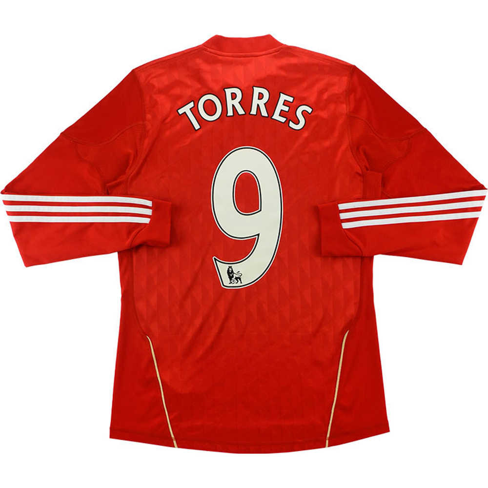 2010-11 Liverpool Home L/S Shirt Torres #9 (Very Good) M