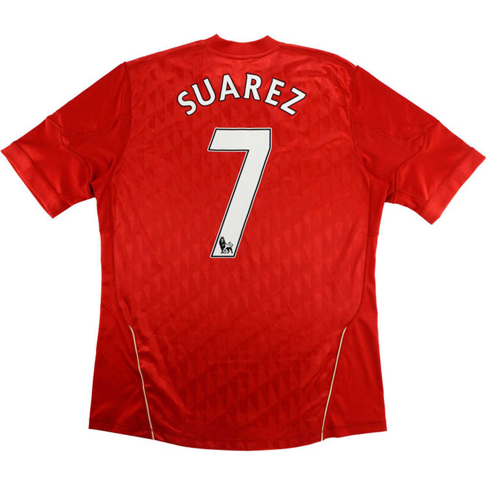 2010-12 Liverpool Home Shirt Suarez #7 (Very Good) S