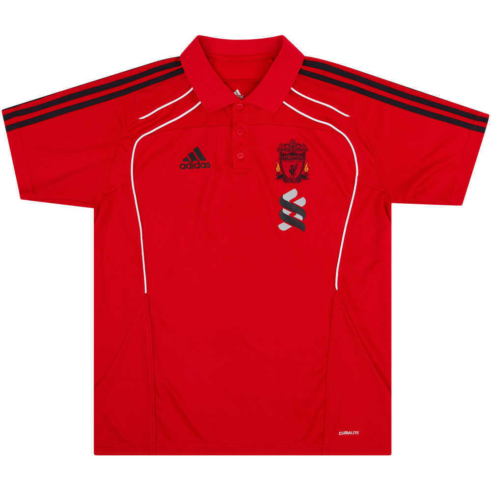 2010-11 Liverpool Adidas Polo T-Shirt (Good) L