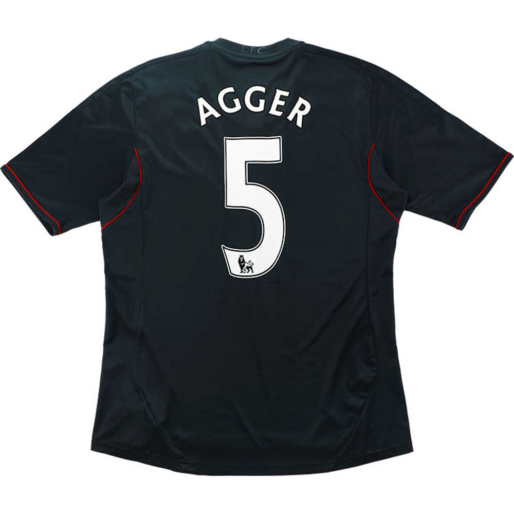 2011-12 Liverpool Away Shirt Agger #5 (Excellent) M