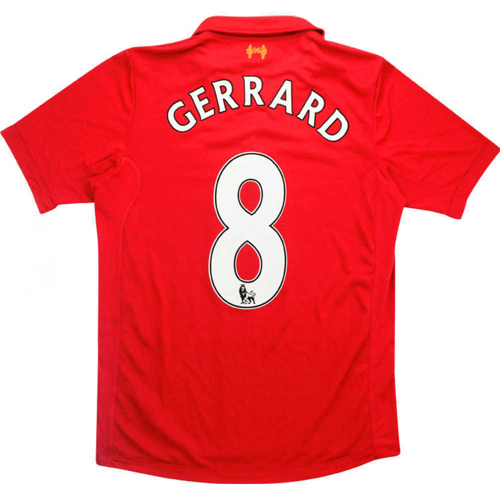 2012-13 Liverpool Home Shirt Gerrard #8 (Excellent) L