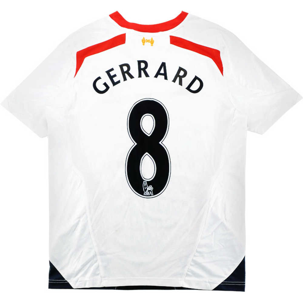 2013-14 Liverpool Away Shirt Gerrard #8 (Excellent) L