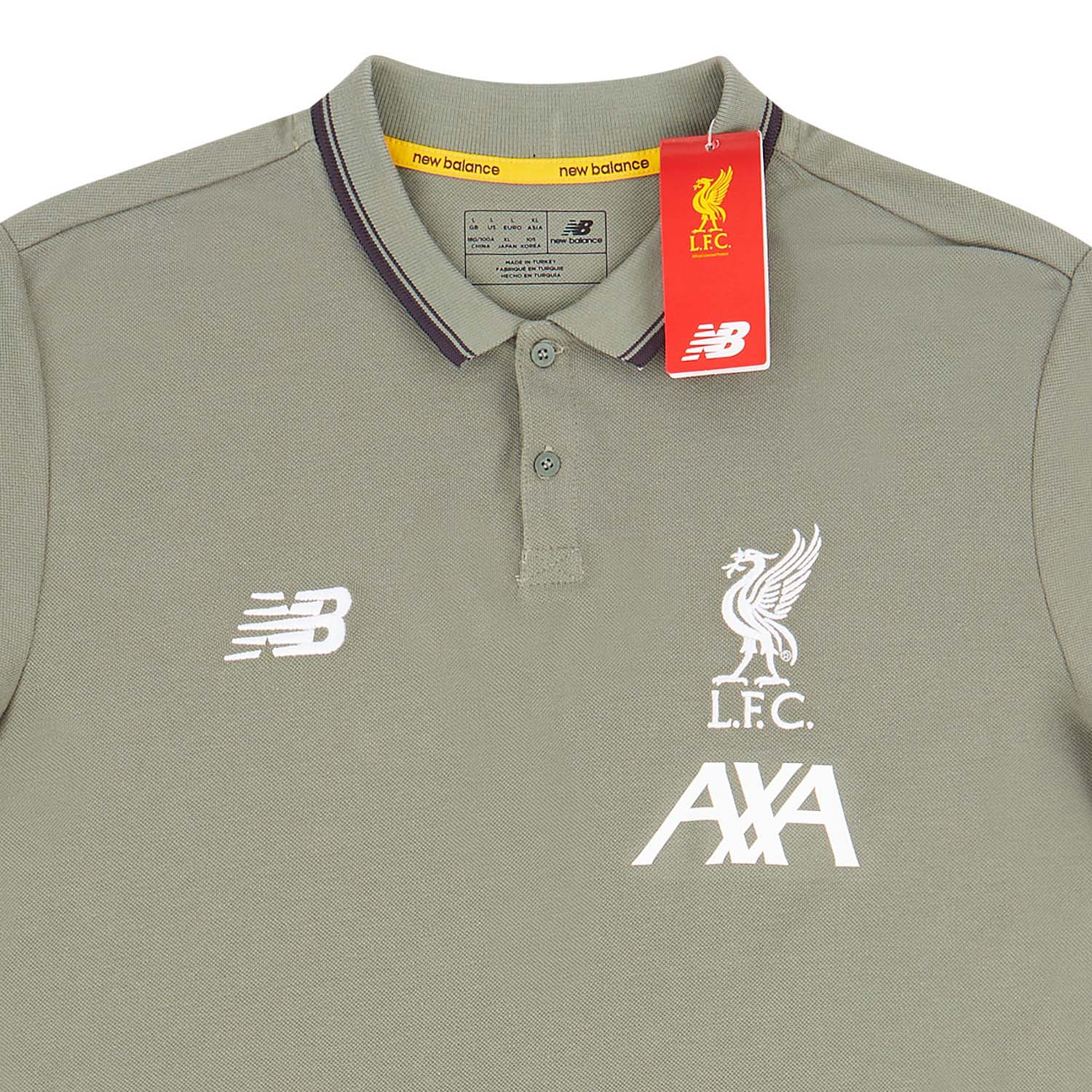 Inloggegevens Harde wind verontreiniging 2019-20 Liverpool New Balance Polo T-Shirt - NEW