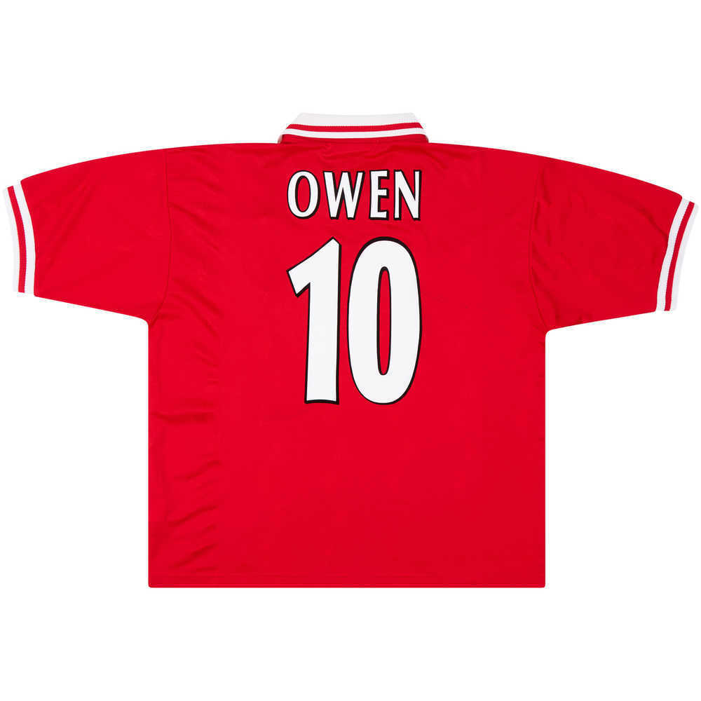 1996-98 Liverpool Home Shirt Owen #10 (Excellent) XL