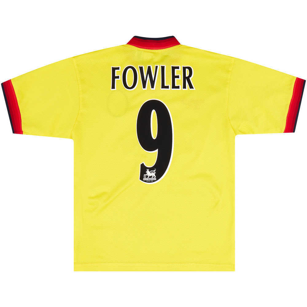 1997-99 Liverpool Away Shirt Fowler #9 *Mint* XL