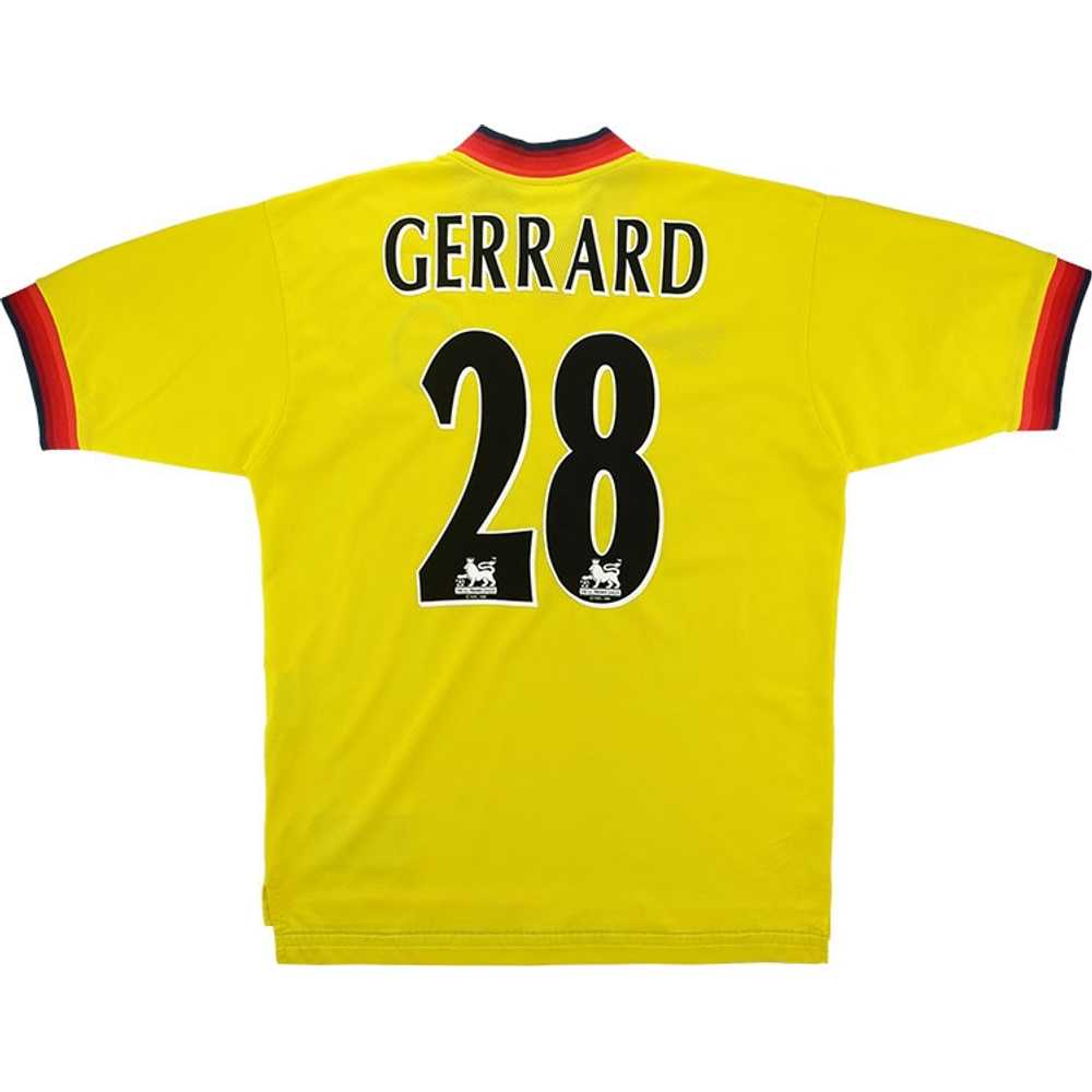 1998-99 Liverpool Third Shirt Gerrard #28 (Excellent) M