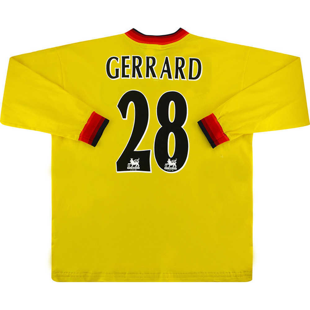 1998-99 Liverpool Third L/S Shirt Gerrard #28 (Very Good) XL