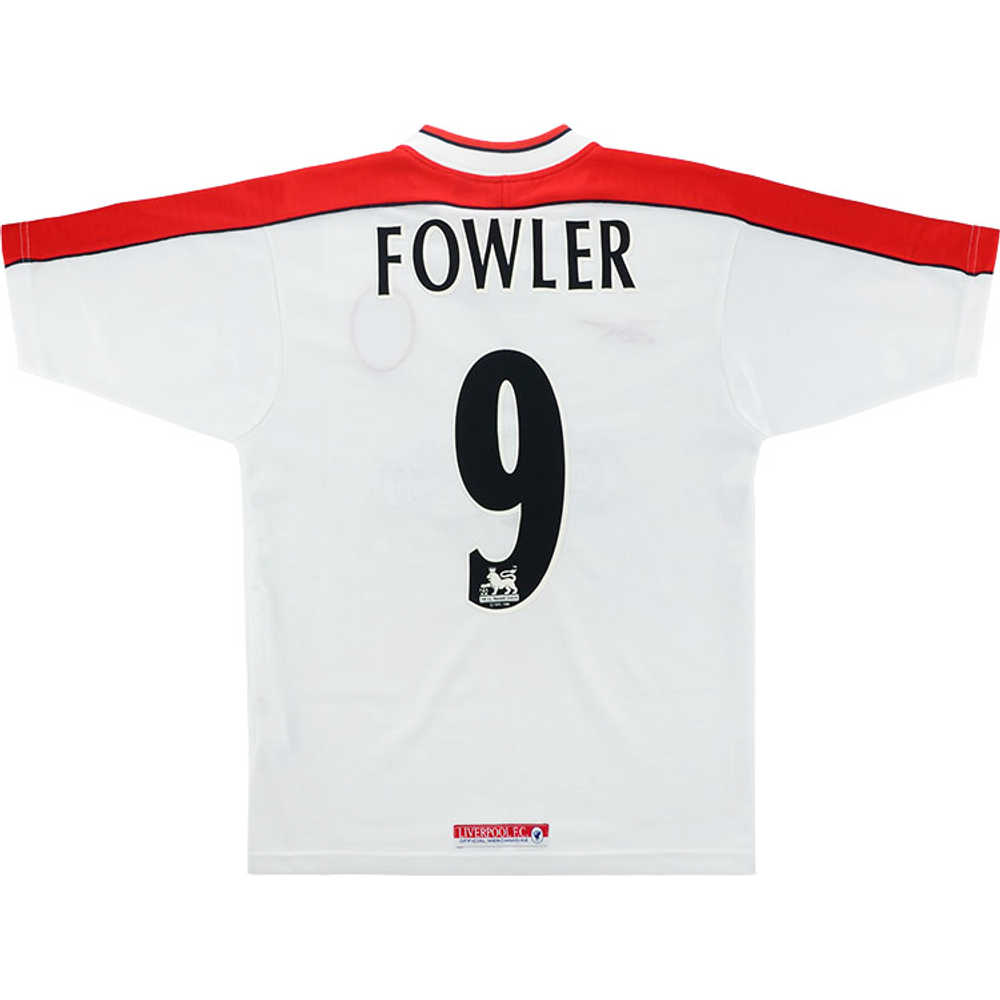 1998-99 Liverpool Away Shirt Fowler #9 (Excellent) XL