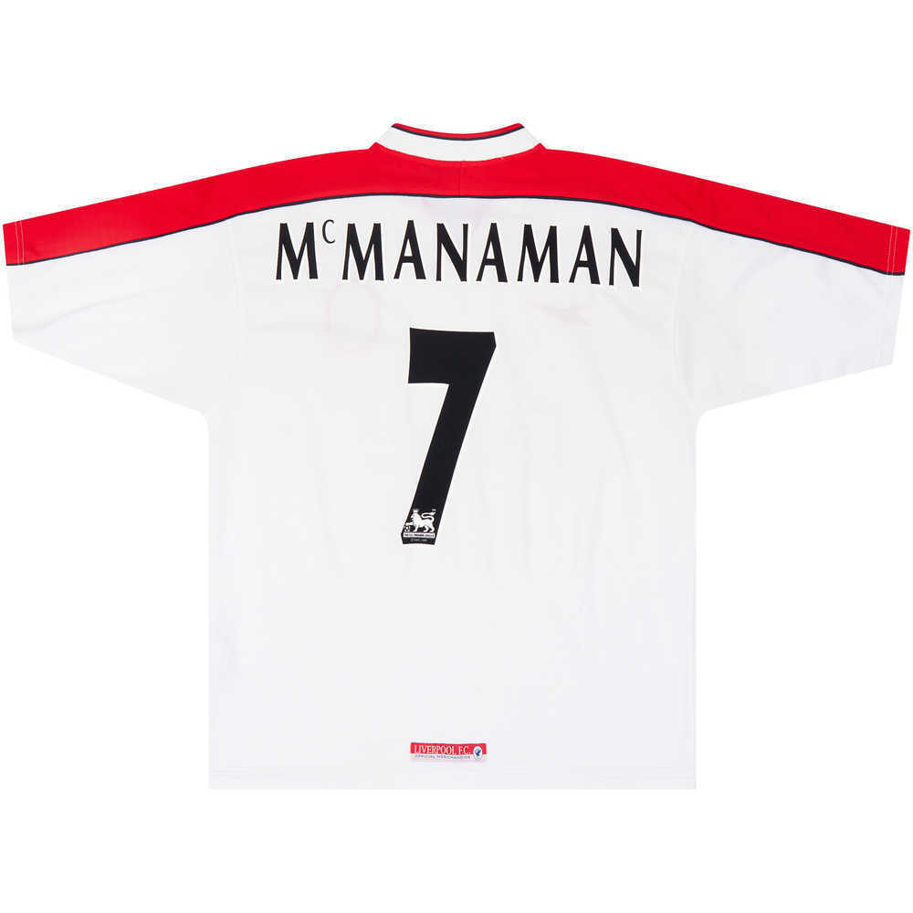 1998-99 Liverpool Away Shirt McManaman #7 (Excellent) L