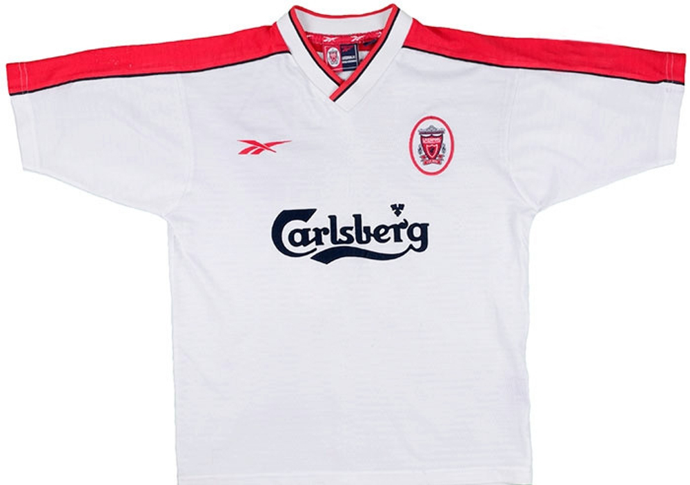 1998-99 Liverpool Away Shirt Gerrard #28 (Excellent) L