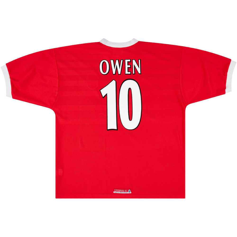 1998-00 Liverpool Home Shirt Owen #10 (Excellent) XL