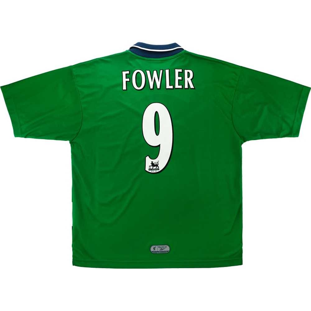 1999-00 Liverpool Away Shirt Fowler #9 (Very Good) S