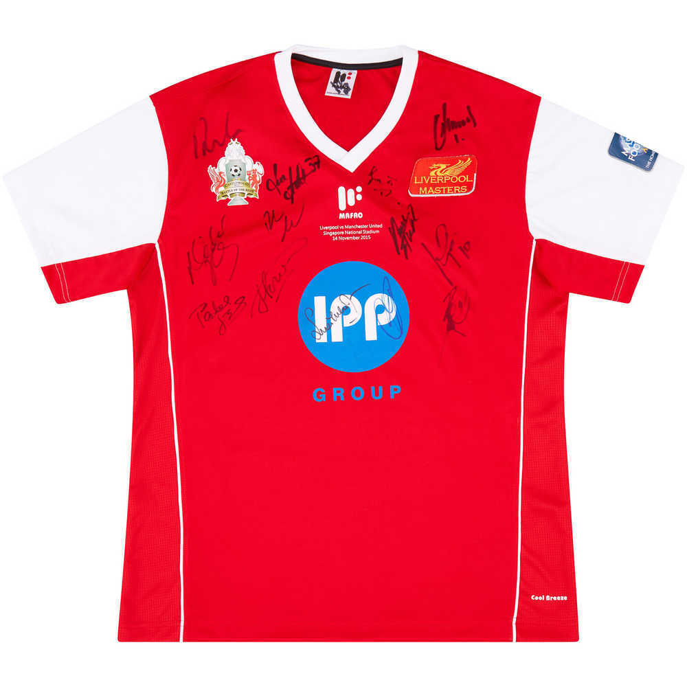2015 Liverpool Masters Signed Home Shirt (Excellent) XL