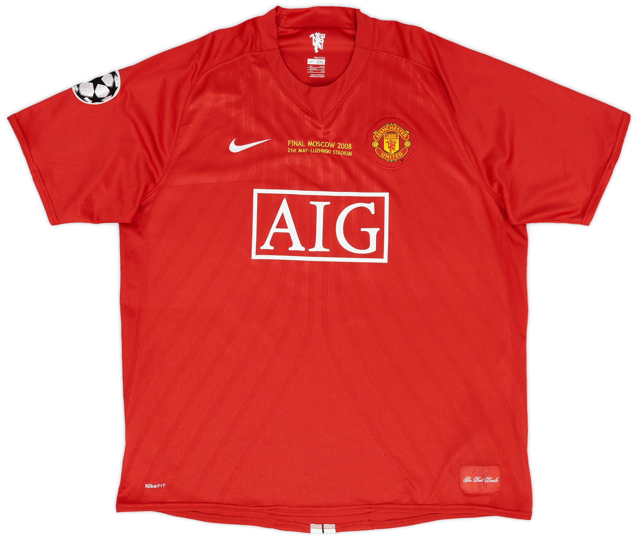 2007-09 Manchester United 'Moscow 2008' CL Home Shirt - 9/10 - ()