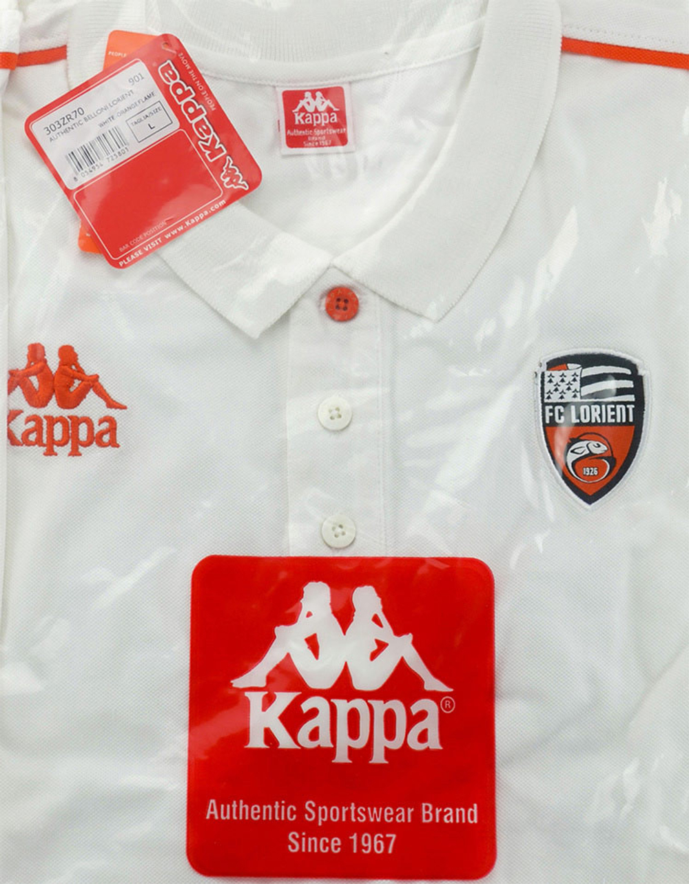 2017-18 FC Lorient Kappa Polo T-Shirt *BNIB*- Other French Clubs View All Clearance New Clearance Training Price Drops