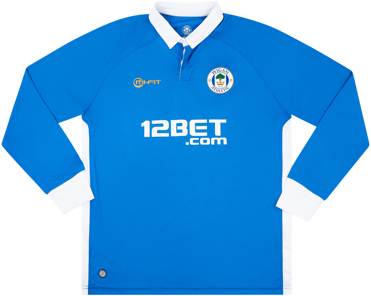 Wigan Athletic Home football shirt 2015 2016. Sponsored by Inter Sport