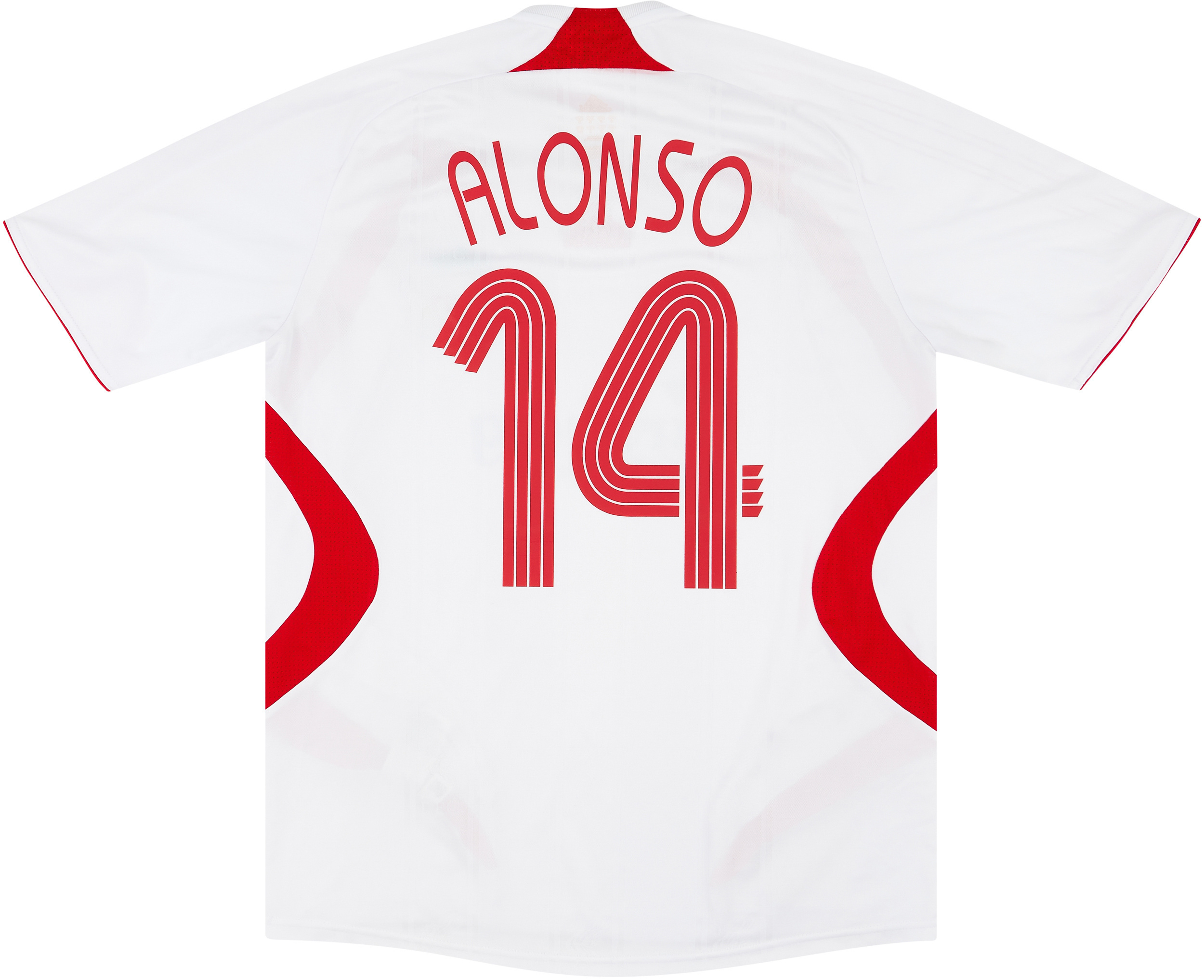 2007-08 Liverpool Away Shirt Alonso #14 - Excellent 8/10 - (M)