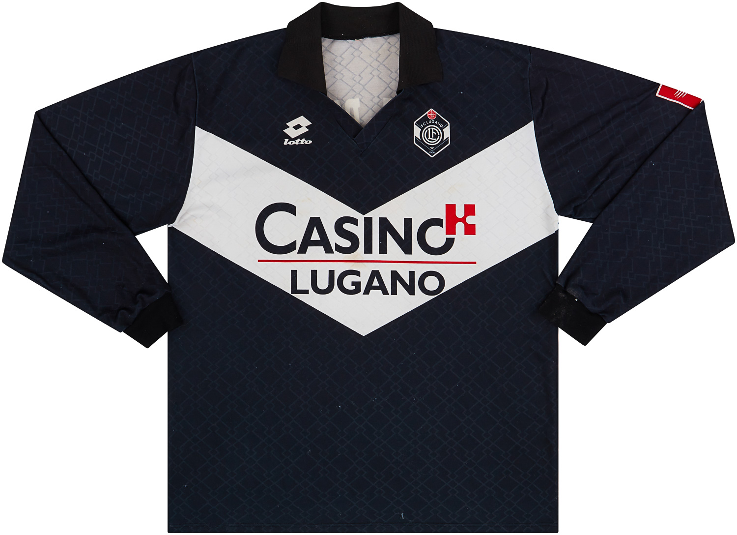 1996-97 Lugano Match Issue Home Shirt #8